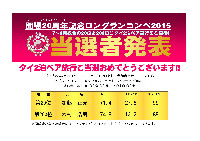 開場20周年記念ロングランコンペ総合入賞者発表